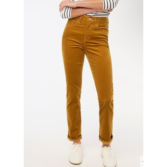 J Crew Factory Petite corduroy full-length essential straight pant 30P - Picture 1 of 5